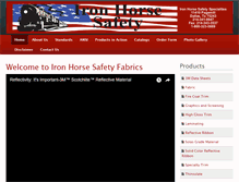 Tablet Screenshot of fabric.ironhorsesafety.com